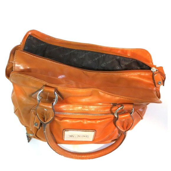Valentino Italian Couture By Serendipity Valentino Tan Lambskin Leather Satchel - Picture 13 of 16